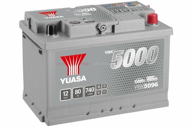 NOWY Akumulator YUASA SILVER 80AH 740A