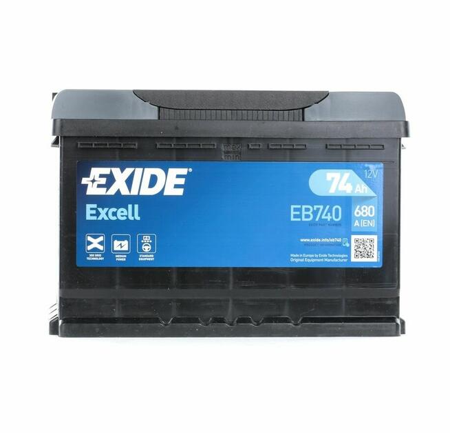 NOWY Akumulator EXIDE EXCELL 74AH 680A