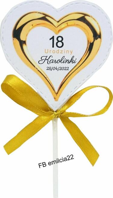 Lizaki z dedykacją Podziękowanie URODZINY Pamiątka Upominek