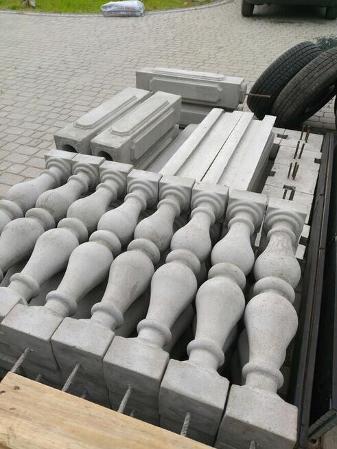 Balustrady betonowe, słupki