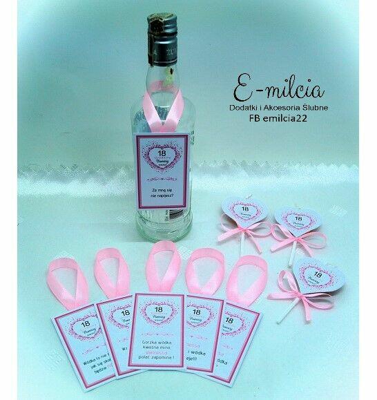 Lizaki z dedykacją Podziękowanie URODZINY Pamiątka Upominek