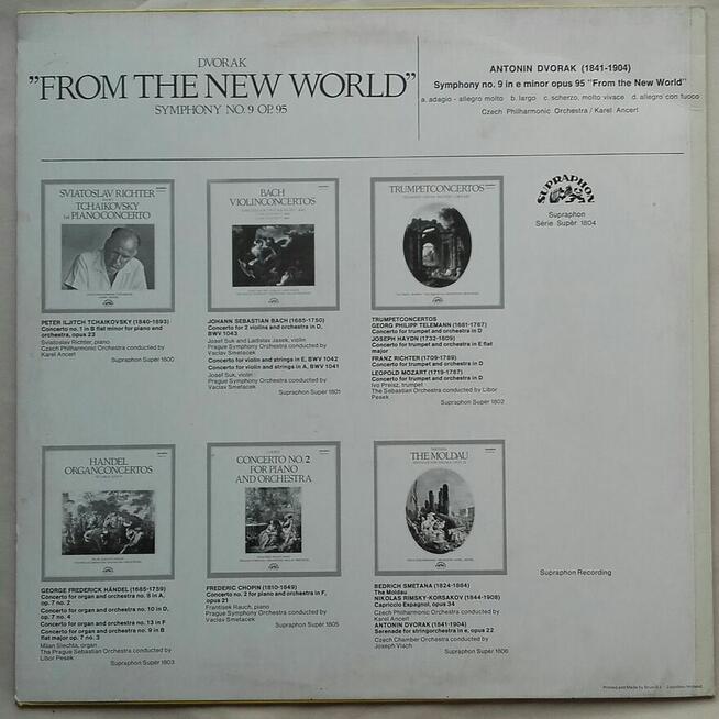 Dvorak Symfonia Nr.9 Op.95, płyta winylowa