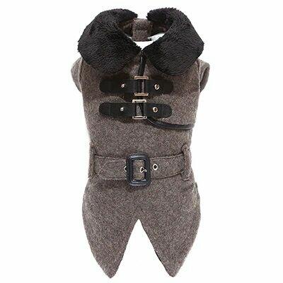 3XL Puppy Angel Płaszcz dla psa szary elegancki