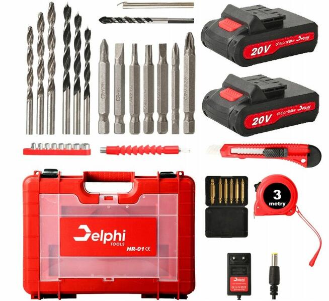 WIERTARKO WKRĘTARKA AKUMULATOROWA 2aku UDAROWA 20V