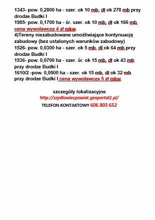 Sprzedam lub zamienię działki rolne i budowlane