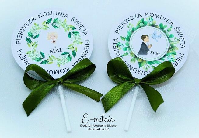 Podziękowania dla Gości z okazji I Komunii Św. - Duże Lizaki