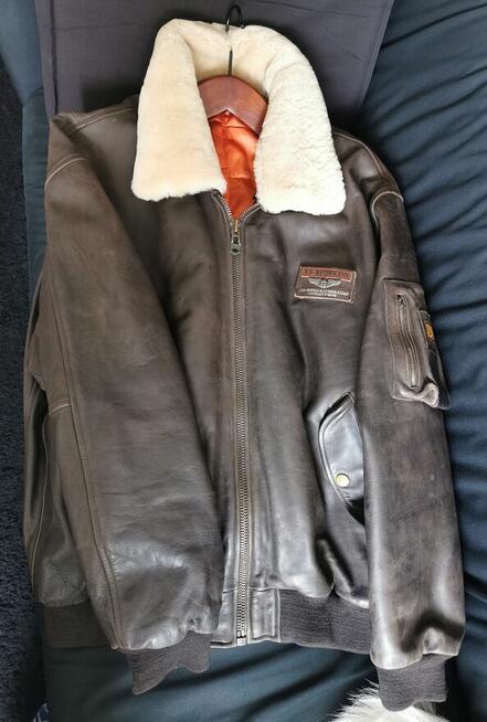 REDSKINS Oryginalna kurtka skórzana Pilotka XXXL JAK NOWA