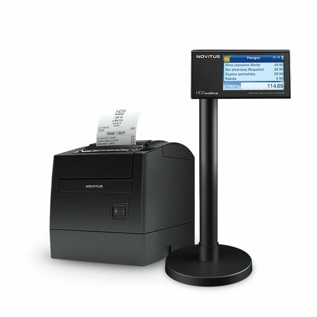 Drukarka fiskalna NOVITUS HD II Online z wyśw. wolnostojącym