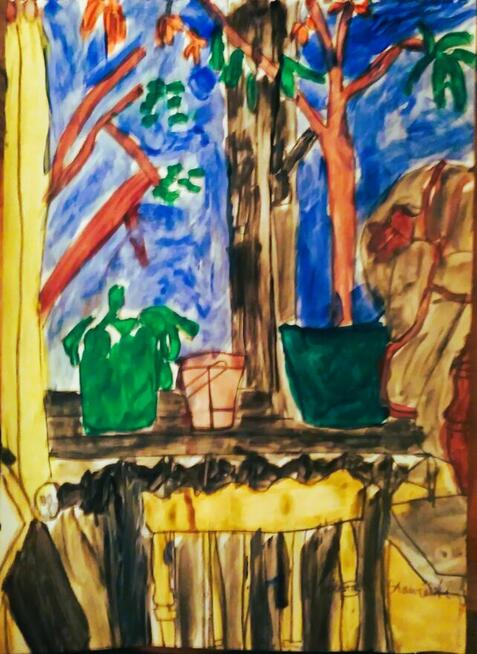 akryl - Baranek i jajka, inne, Wojciech Stawiarski,