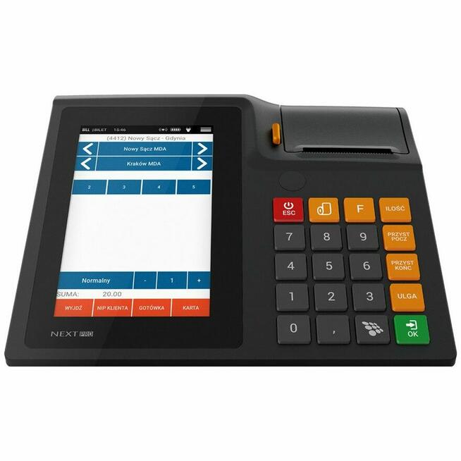 Kasa fiskalna NOVITUS NEXT PRO ONLINE wersja BUS GSM24