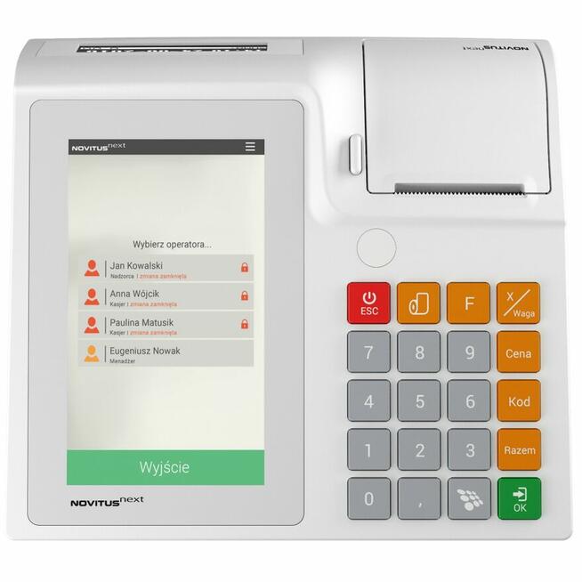 Kasa fiskalna NOVITUS NEXT PRO ONLINE wersja BUS GSM24