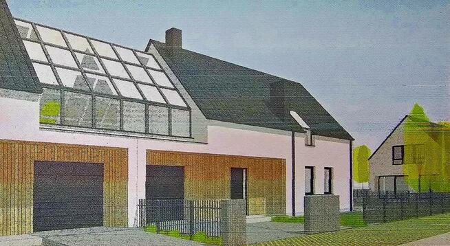 Działka z projektem na dwa domy dwulokalowe