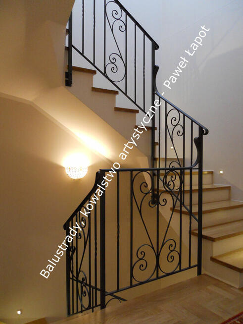 Balustrady kute i nierdzewne Warszawa, poręcze, schody