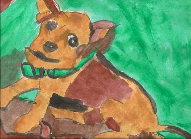 Portret Czity - akryl, aut. Wojciech Stawiarski