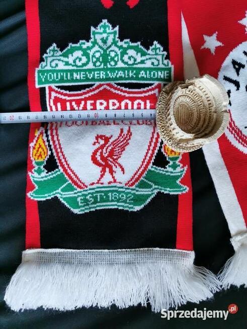 Oryginalny Szalik UCL AJAX LIVERPOOL FC Gruby Śliczny