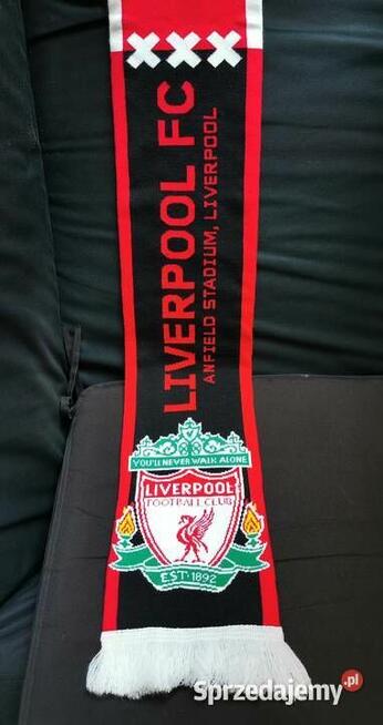Oryginalny Szalik UCL AJAX LIVERPOOL FC Gruby Śliczny
