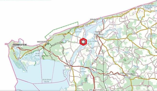 Działka budowlana nad Dziwną