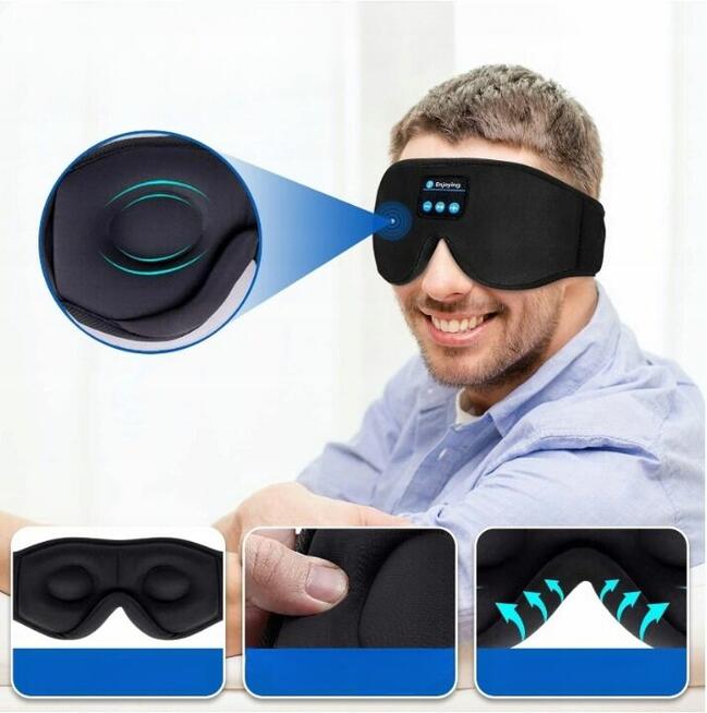 OPASKA NA OCZY BLUETOOTH SŁUCHAWKI DO SPANIA BIEGANIA MEDYTA