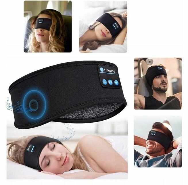 OPASKA NA OCZY BLUETOOTH SŁUCHAWKI DO SPANIA BIEGANIA MEDYTA