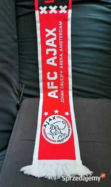 Oryginalny Szalik UCL AJAX LIVERPOOL FC Gruby Śliczny