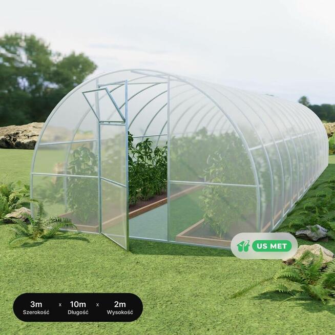 Szklarnia z poliwęglanu; tunel foliowy