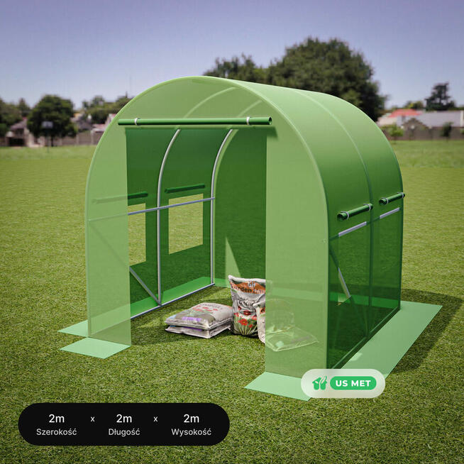 Szklarnia z poliwęglanu; tunel foliowy