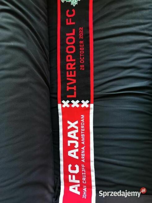 Oryginalny Szalik UCL AJAX LIVERPOOL FC Gruby Śliczny