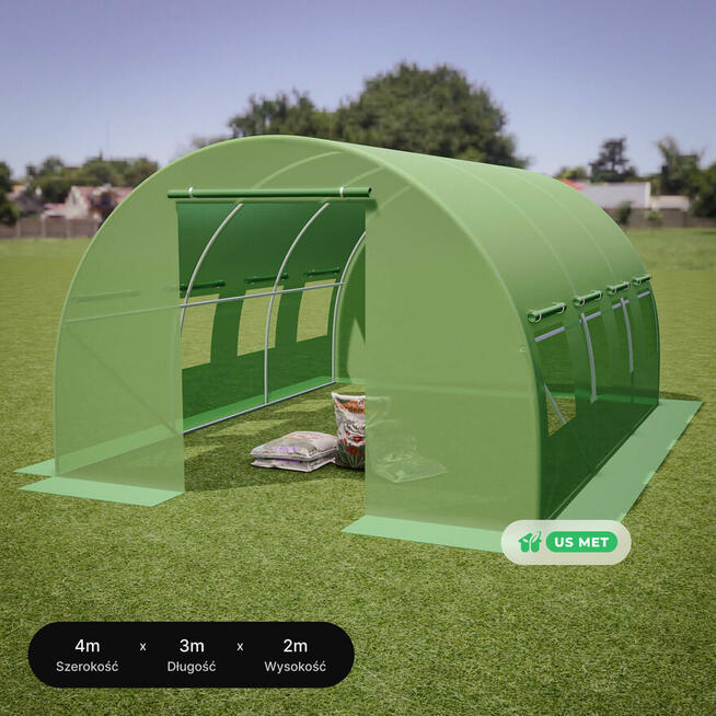 Szklarnia z poliwęglanu; tunel foliowy