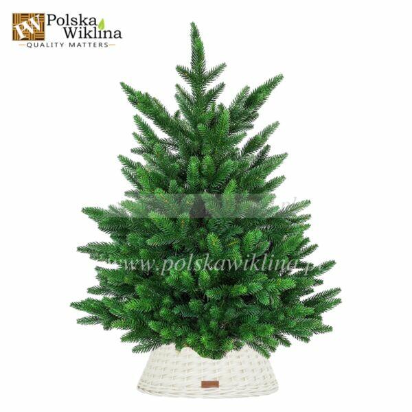 Osłona wiklinowa na stojak pod choinkę 60 cm Katowic wybiela