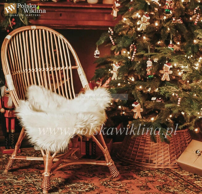 Osłona wiklinowa na stojak pod choinkę 70 cm Kraków