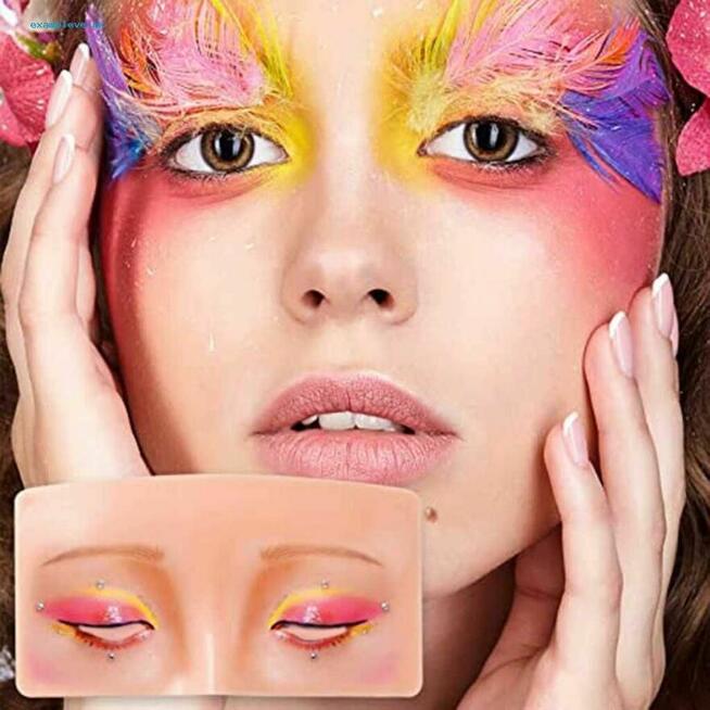 silikonowa tablica oczy brwi oczy do malowania szkolenie nauka