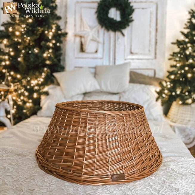 Osłona wiklinowa na stojak pod choinkę 70 cm Kraków