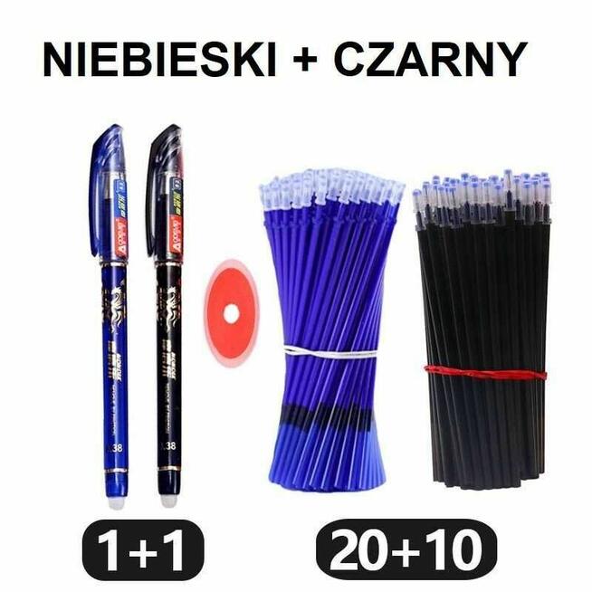 długopis zmazywalny zmywalny ścieralny 30 wkładów