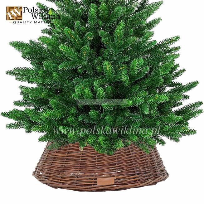 Osłona wiklinowa na stojak pod choinkę 45 cm Opole ciemna
