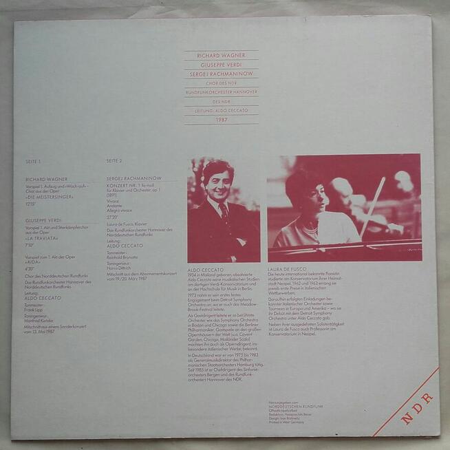 Utwory dawnych kompozytorów, winyl 1987 r.