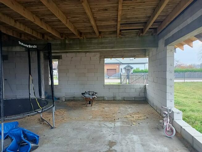 Działka z rozpoczętą budową domu Uściany Stare puszcza Piska