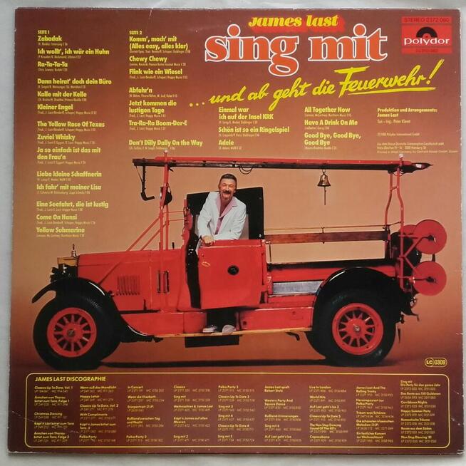 James Last sing mit, Niemiecka płyta winylowa