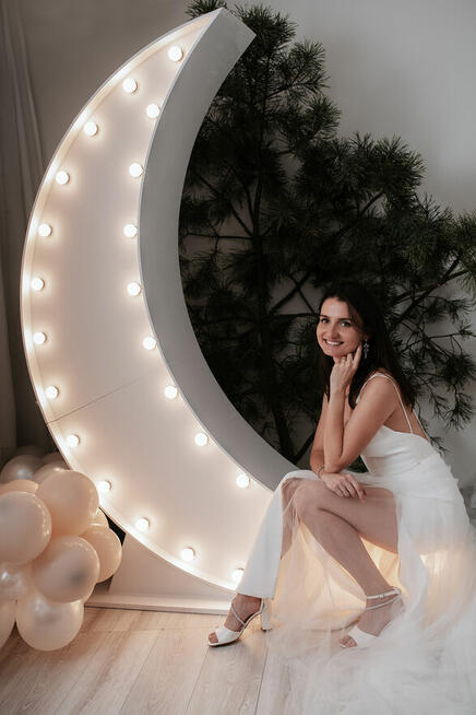 Święcący księżyc gigant dekoracja wynajem Lublin lubelskie