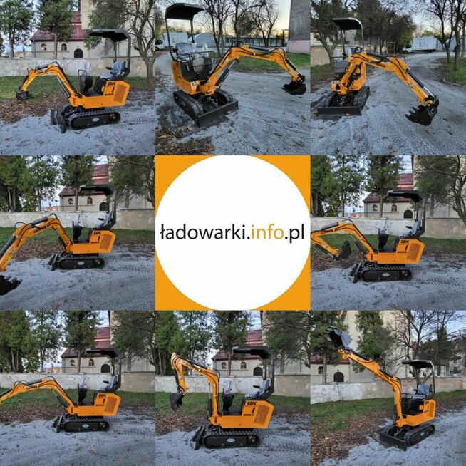 Mini Koparka Berger Kraus BK800BS skrętne ramie z łyżka 380m
