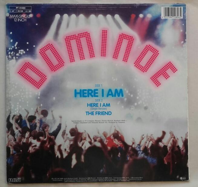 Dominoe, Here i Am Maxi singiel 1987 r. winyl