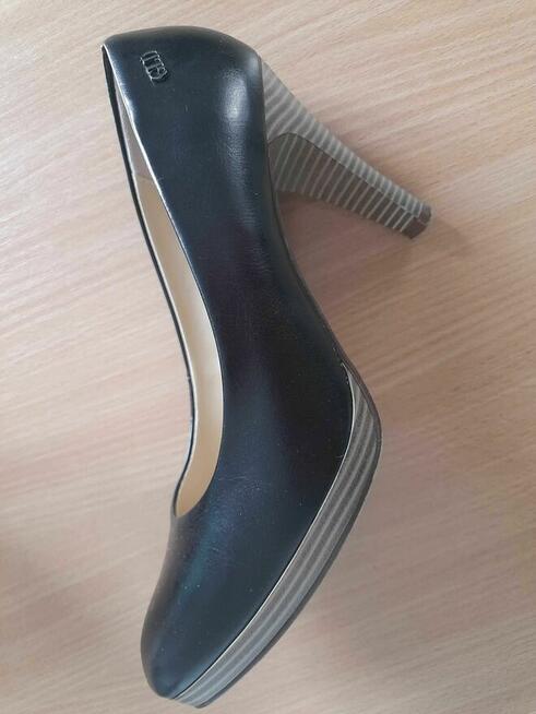 Czarne szpilki 10 cm eco skóra Graceland r. 40