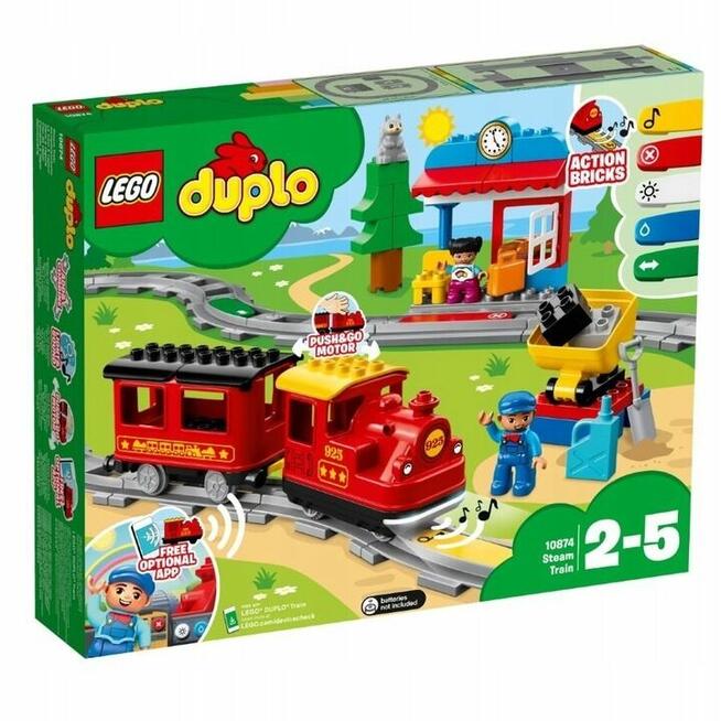 LEGO Duplo 10874 pociąg parowy PREZENT NA GWIAZDKĘ HIT