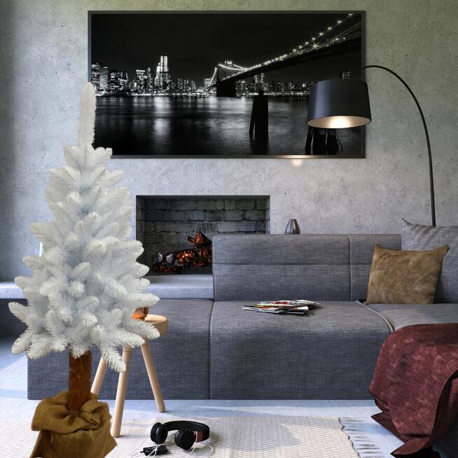 Choinka Biała Na Pniu 180cm Piękna Gęsta Sosna Śnieżka