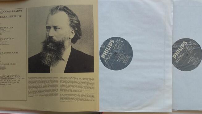 Brahms utwory na fortepian skrzypce wiolonczelę, album 2 LP