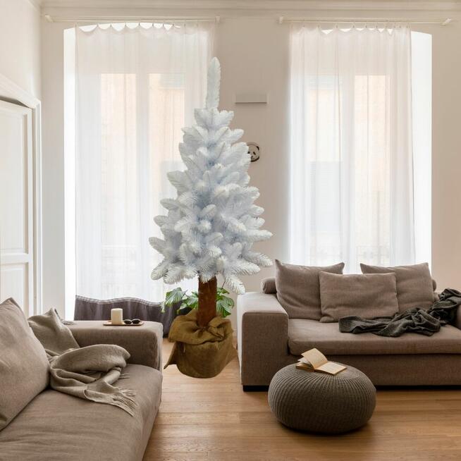 Choinka Biała Na Pniu 180cm Piękna Gęsta Sosna Śnieżka