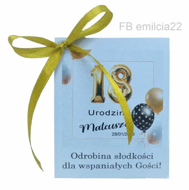 Raffaello podziękowanie dla gości URODZINY Party