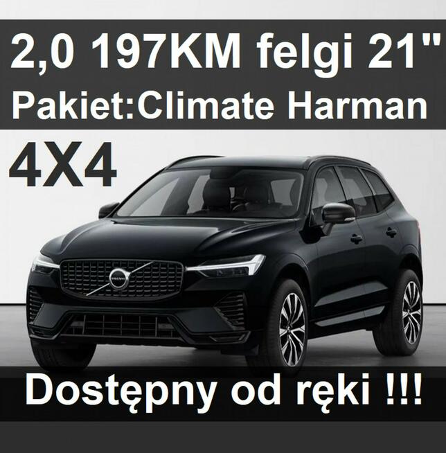 Volvo XC 60 2,0 197KM 4x4 Plus Pakiet Climate Pakiet Harman Niska Cena 3187zł