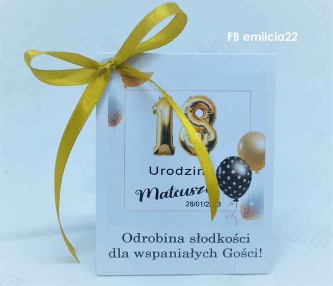 Raffaello podziękowanie dla gości URODZINY Party