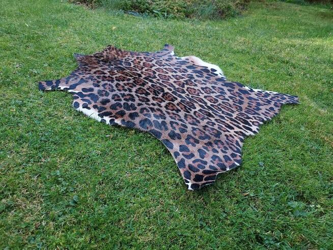 Skóra z Lamparta Dywan Zwierzęcy Skóra z Kozy Wzór Lampart