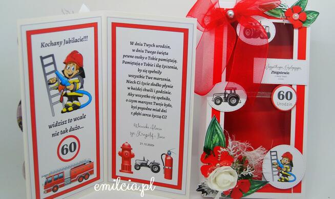 Kartka z życzeniami w pudełku z okazji 40 urodzin